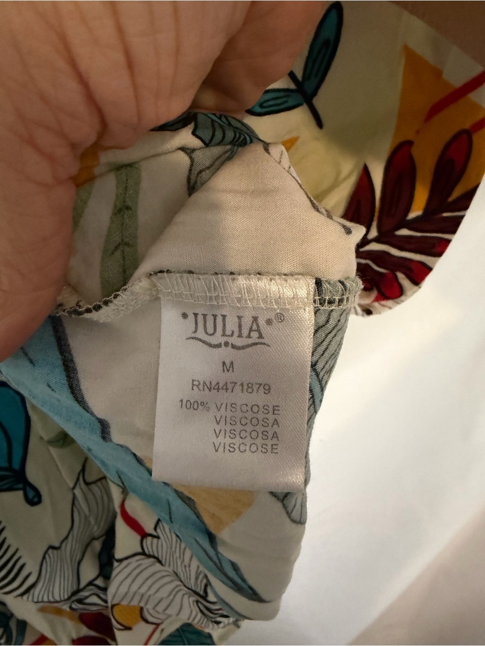 3/$20 Julia Tropical Print Sleeveless Mini Dress - Picture 4 of 4